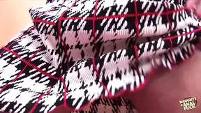 Big-Titted Brunette Bimbo Sucks Cock Like a Pro