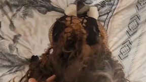 Shy Amateur Ebony Milf being trained for Porn Blowjobs