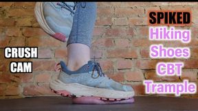 Rugged HOKAs Shred & Drain Balls - Cock Minced & Milked by Spiked Hiking Shoes **CRUSH CAM version** CBT trampling cock ball testicle trample crush stomp hard heavy extreme full weight trainers cumshot