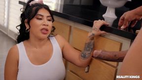DOWN FOR BBC Mellanie Monroe smashed huge BBC from gangsta