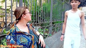 Young guy approaches me at the church door and invites me to his apartment  When I get there, he eats me out deliciously