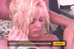 Hot Blonde Devours Wet Pussy with Tongue and Fingers