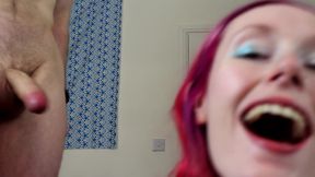 My Boyfriend and I Use Your Mouth Strap-on, Cock Sucking Training