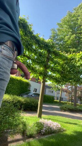 Pee outside