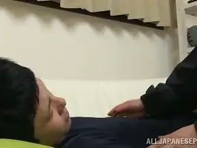 Curvy Japanese Amateur Gives Blowjob & Rides His Stiff Cock Passionately