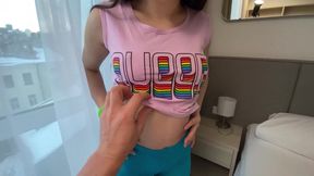 Stepbrother made me leak cum all day long