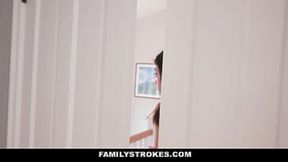 Skinny Stepsister Fucks Stepbro