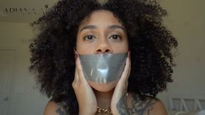 Silver Duct Tape Gag