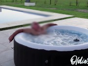 i'm relaxing at the jacuzzi waiting for you