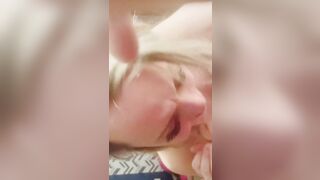 Real Amateur Girlfriends Ex Joins for Mfm 3 Way. hot Blonde Skank double penetration point of view Upside down Throat Fucked