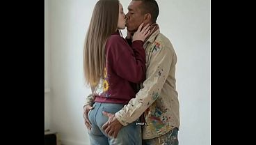 College student gets big teacher's cock slow and deep