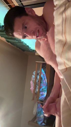 On Bed, Side View of Ripped Abs, Dirty Talking Big but