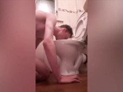 COMPILATION VERY SKINNY TEEN BATHROOM FUN (piss drinking, dildo riding, bath. showering, wet)