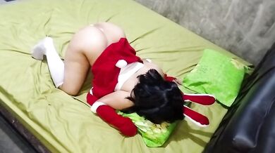 Cosplay hijab hookup jeritan crot di dalem ngentot adik tiri
