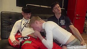 Karting Kunts Racing Chav Lads! Cute 18yo Raw Group Cum Fuck
