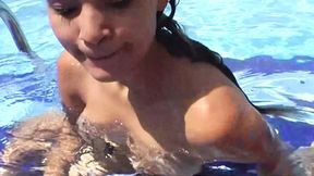 A huge German lady gets her moist muff smashed in POV