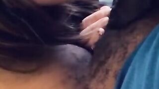Double bbc fellatio after class