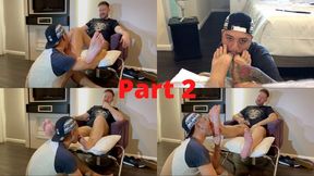 He was looking at my feet for the whole ride - So on the way back, I put him to lick my feet! PART 2 (HD-1080 MP4)