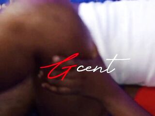 Black pair banging intimately
