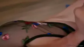 Young and tight cutie gets a sensual handjob