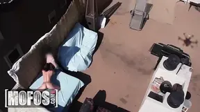 Busty babe Jennifer White takes a POV doggystyle pounding