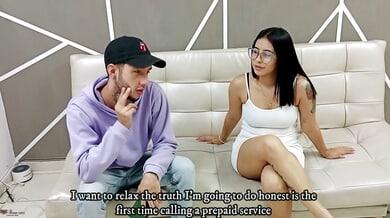 Venezuelan escort meets client in his apartment for intense creampie session