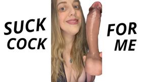 Suck Cock For Me JOI Femdom POV For Faggot