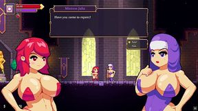 Scarlet Maiden [ Hentai game PornPlay ] Ep.2 Gloryhole and futanari blowjob in the caves