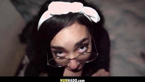 ”Slutty university chick picked up for some laundry room fuck - Capri Lmonde”