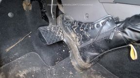 Driving with dirty Dr Martens Boots