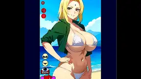 Lara Croft Cosplay Seduces Hero in Steamy Anime-Style Adventure Fling