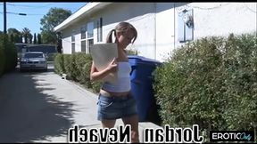 Sweet student who fucks the first time with a thick BBC cock the tightness runs out of horniness