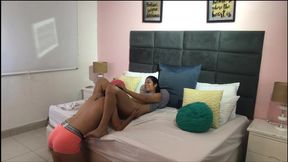 passionate sex of girls at their stepfather's house