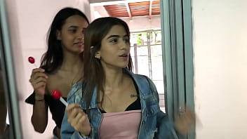 Stepsister gets turned on after wild lesbian party