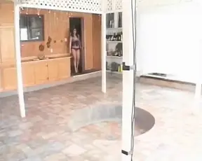 Lesbian lovers explore passion in a French garden