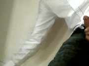 Dany x played in the stairs with his hairy ass !