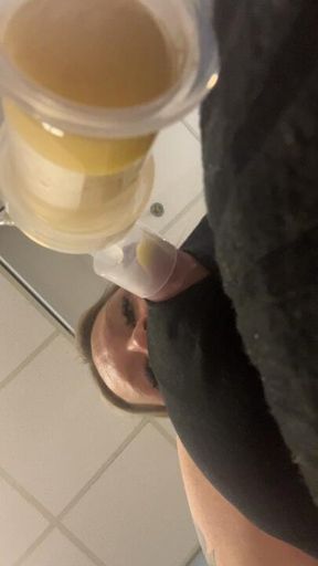 VERY INTIMATE: Closeup Colostrum Pumping In Hospital After Delivery