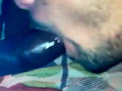 Sloppy Blowjob for a Big Black Cock