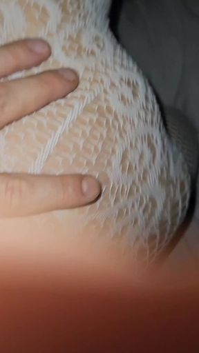 Hotblondygirl Fucked Hard Doggystyle with a Sexy White Dress