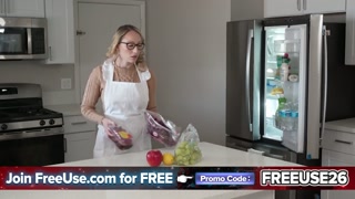 "Fuck the Pie, Fuck Me!": Stepmom Catches Her Stepson in a Desperate Kitchen Act with a Dessert