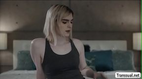 TS Ella didnt expect to fuck stepbro