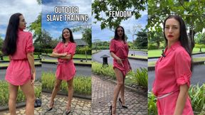 Outdoor Slave Training & Crushing you with Verbal Humiliation