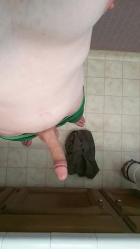 Edging Masturbation Before Getting in the Shower Where I Continue Still No JOI