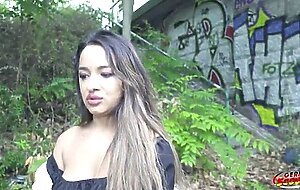 German scout - small latina midget munequita enfadada talk to big dick casting fuck in berlin