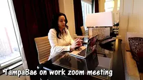 Sunshine pees her pants during zoom meeting
