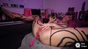 Ana Lingus Shows Off Her Perfect Body in Nylon While Getting Her Holes Destroyed by a Huge Cock