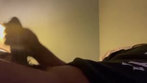 BIG BLACK COCK observing porno