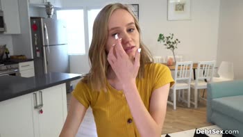 Alicia Williams Swallows Every Inch of Her Debt's Big Cock