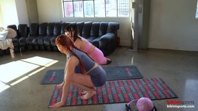 Naked Pilates Class Ends with a Happy Ending Massage