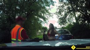 ”Roadside XXX - Latin hottie gets ravaged in the woods”